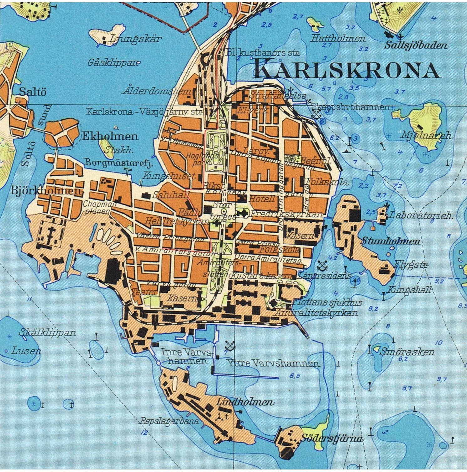 Karlskrona stad 1929