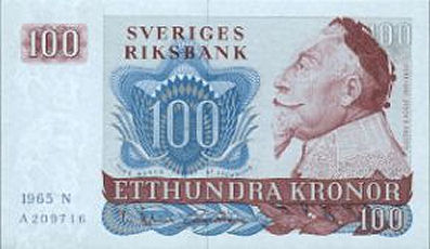 100 kr - Gustav II Adolf