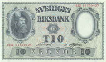 10 kr - Gustav Vasa