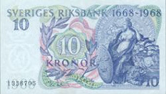 10 kr - Riksbanksjubileum 1968