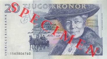 20 kr - Selma Lagerlöf - version 1