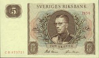 10 kr - Gustav VI Adolf